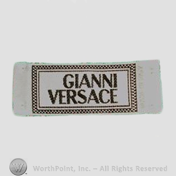 Clothing label : Versace.