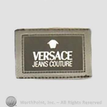 Clothing label : Versace.