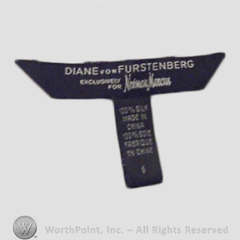 Clothing label : Diane von Furstenberg.