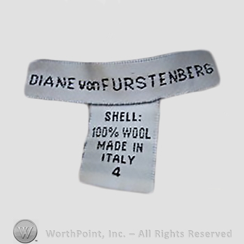 Clothing label : Diane von Furstenberg.