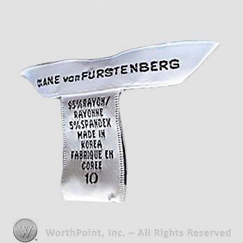 Clothing label : Diane von Furstenberg.