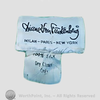 Clothing label : Diane von Furstenberg.