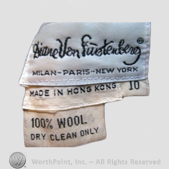 Clothing label : Diane von Furstenberg.
