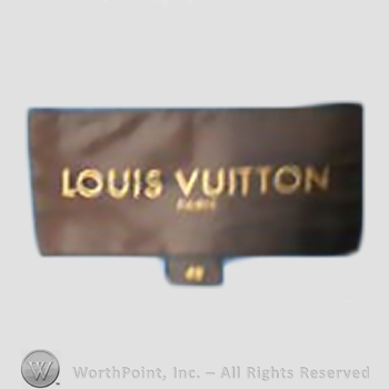 Clothing label : Louis Vuitton.