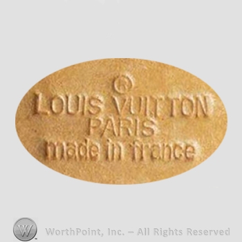 Clothing label : Louis Vuitton.