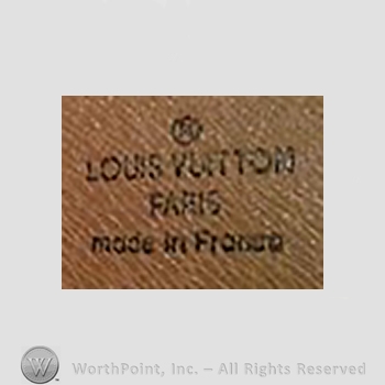 Clothing label : Louis Vuitton.