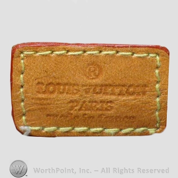 Clothing label : Louis Vuitton.