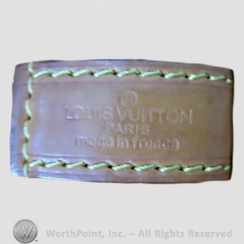 Clothing label : Louis Vuitton.