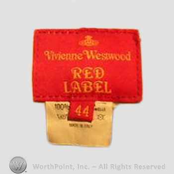 Clothing label : Vivienne Westwood.