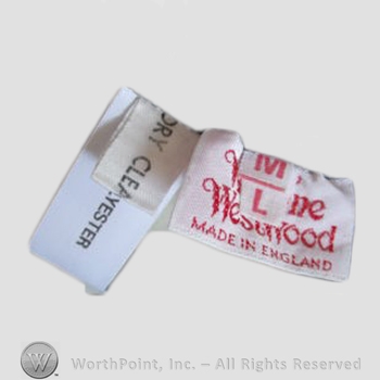 Clothing label : Vivienne Westwood.
