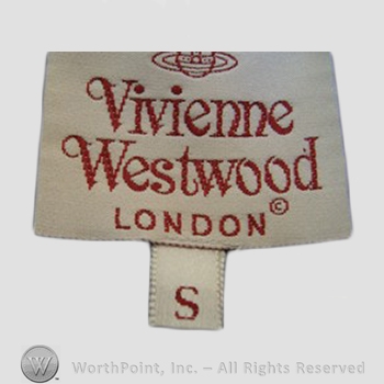 Clothing label : Vivienne Westwood.
