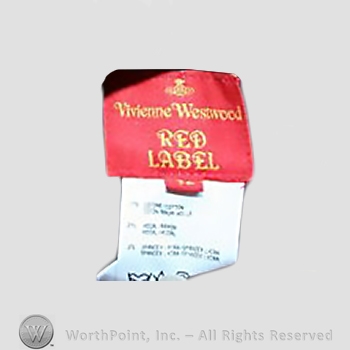 Clothing label : Vivienne Westwood.