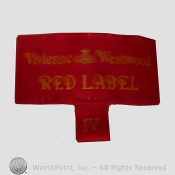 Clothing label : Vivienne Westwood.