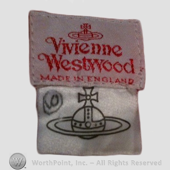 Clothing label : Vivienne Westwood.
