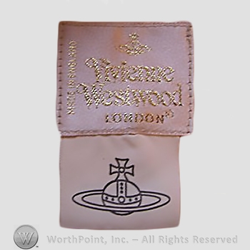 Clothing label : Vivienne Westwood.