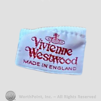 Clothing label : Vivienne Westwood.