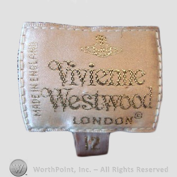 Clothing label : Vivienne Westwood.