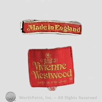 Clothing label : Vivienne Westwood.