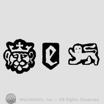 Leopard's Head Crowned and date-letter e and Lion Passant