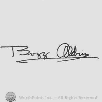 Signature: Buzz Aldrin.