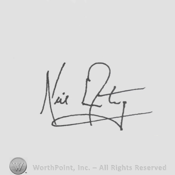 Signature: Neil Armstrong.