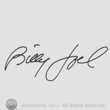 Signature: Billy Joel.