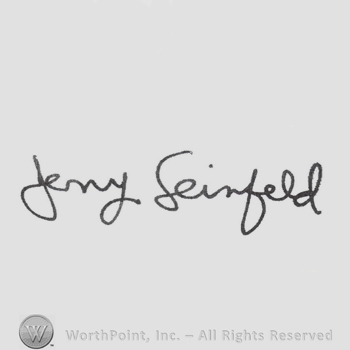 Signature: Jerry Seinfeld.