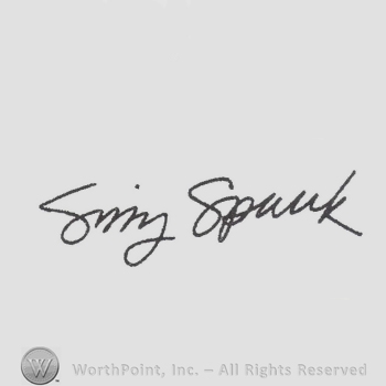 Signature: Sissy Spacek.
