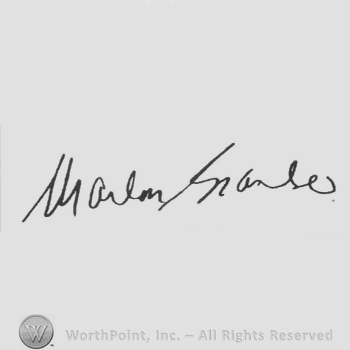 Signature: Marlon Brando.