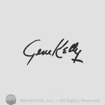 Signature: Gene Kelly.