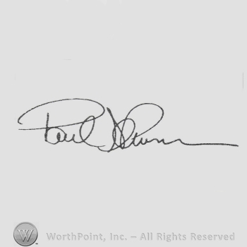 Signature: Paul Newman.