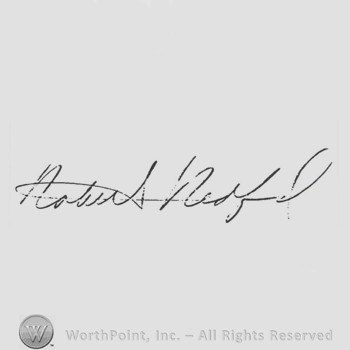 Signature: Robert Redford.