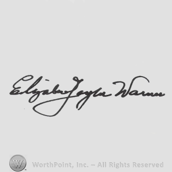 Signature: Elizabeth Taylor.