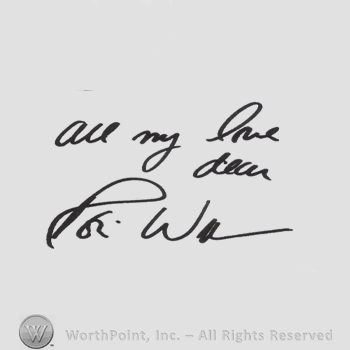 Signature: Robin Williams.