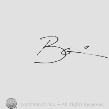 Signature: David Bowie.