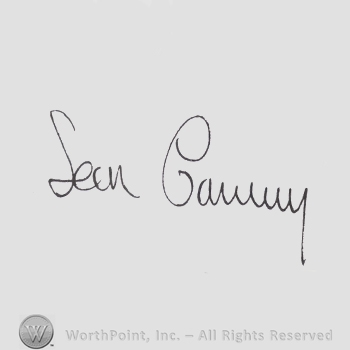 Signature: Sean Connery.