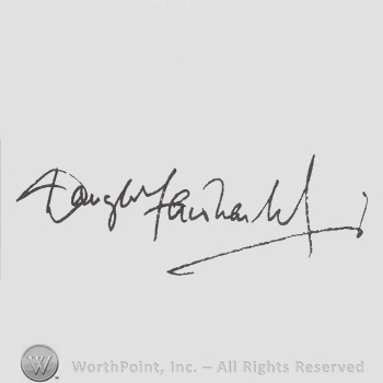 Signature: Douglas Fairbanks.