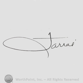 Signature: Farrah Fawcett.