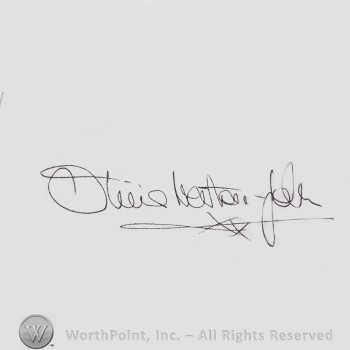 Signature: Olivia Newton-John.