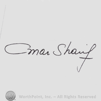 Signature: Omar Sharif.