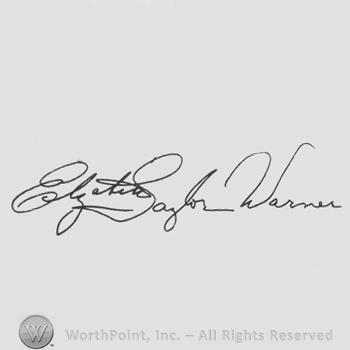 Signature: Elizabeth Taylor.