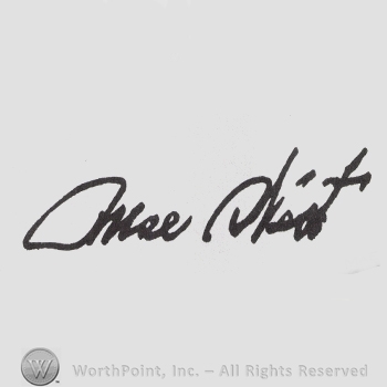 Signature: Mae West.