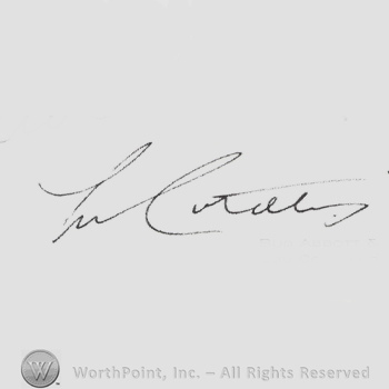 Signature: Lou Costello.