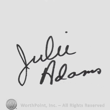Signature: Julie Adams.