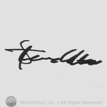Signature: Steve Allen.