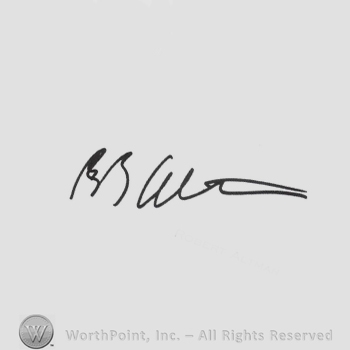 Signature: Robert Altman.