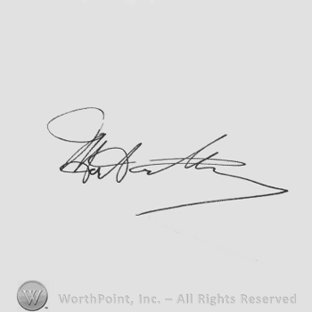 Signature: Morey Amsterdam.