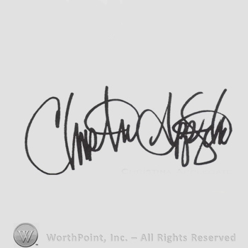 Signature: Christina Applegate.
