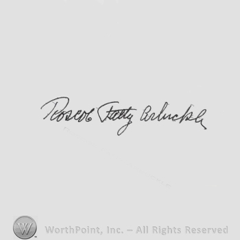 Signature: Roscoe Arbuckle.