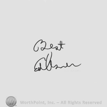Signature: Ed Asner.